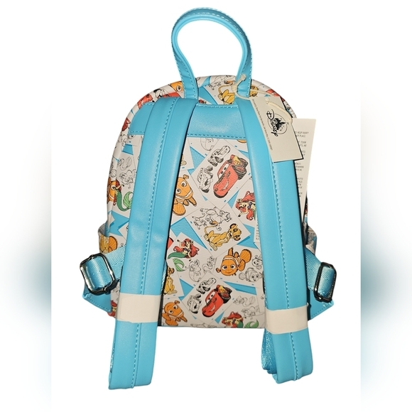 Disney Parks 2024 Art Of Animation Resort Ariel Nemo Cars Backpack Bag Loungefly - Picture 3 of 4